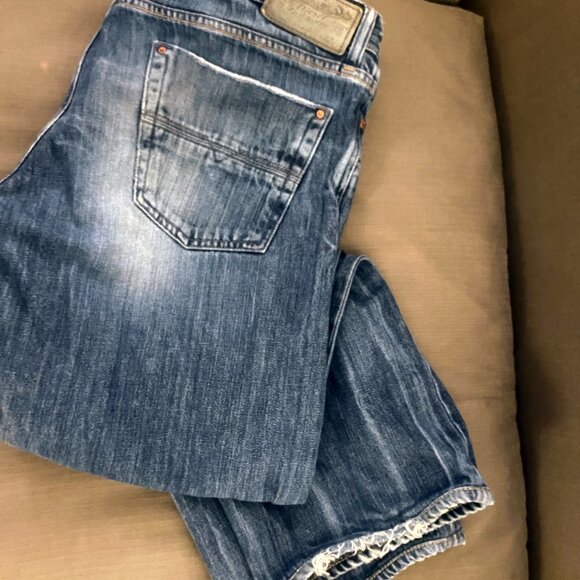 Diesel - vintage KURREN distressed boot cut button fly jeans (2009) 34 x 32 - Picture 11 of 12